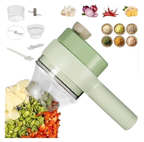4 in 1 Portable Electric Vegetable Cutter Set