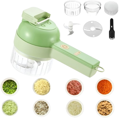 4 in 1 Portable Electric Vegetable Cutter Set