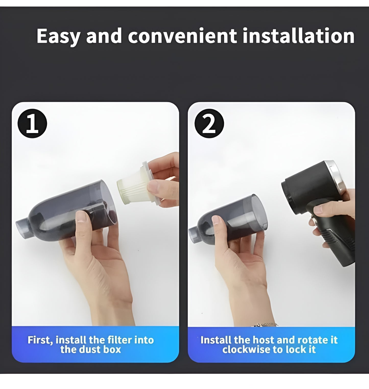 2-in-1 Handheld Vacuum Cleaner & Air Duster