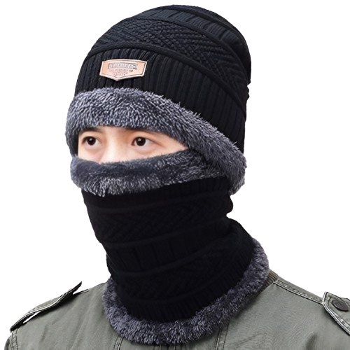 Unisex Woolen Cap Set